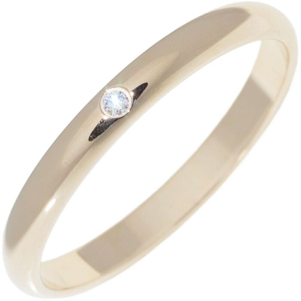 Cartier 1895 Wedding Ring Au750 Diamond Ring Size 17